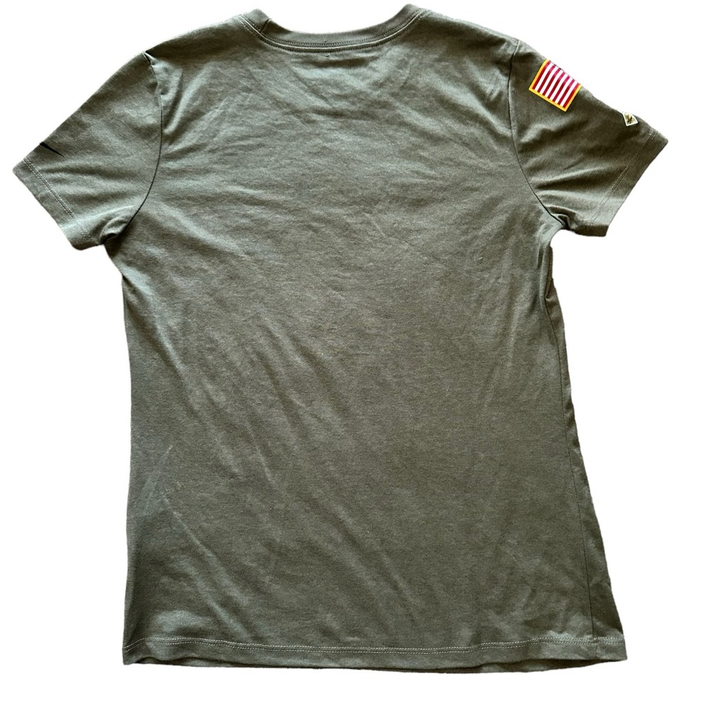 NFL Dallas Cowboys Football Salute To Service Army Green Small Nike Dry Fit Tee - Picture 6 of 8